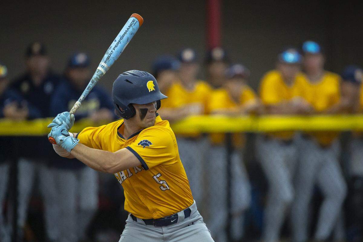 Sayre's Gibson Gary bats during a game against Scott County on Tuesday, May 5, 2026.