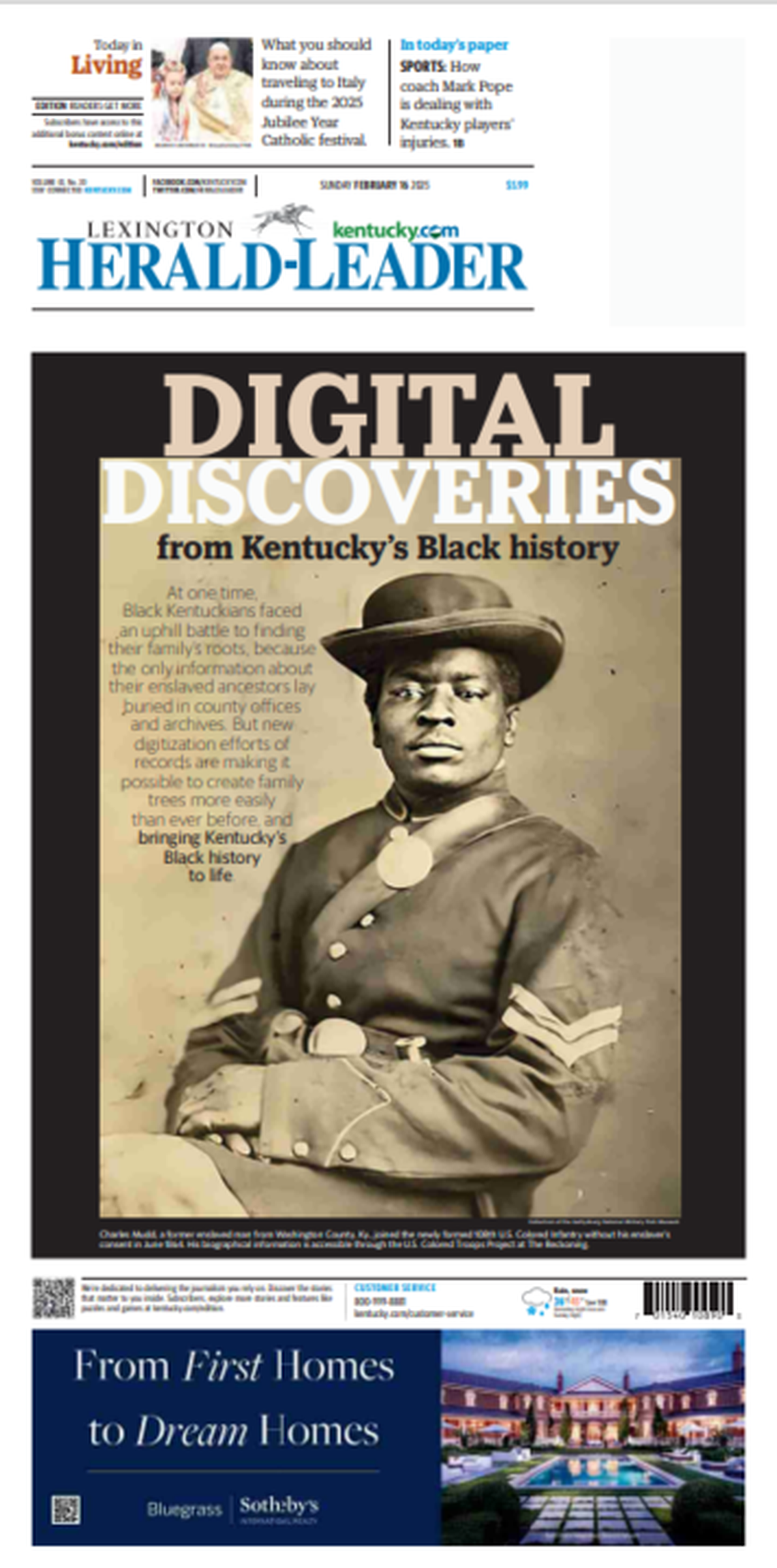 The Feb. 16, 2025, front page by Michael Yparrea won first place for best front page at the 2026 Kentucky Press Association Winter Convention.