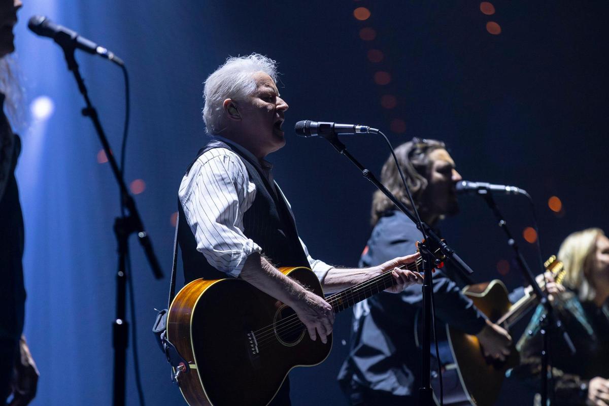 Don Henley of the Eagles performs during their “The Long Goodbye” tour at Rupp Arena in Lexington, Ky., on Tuesday, Nov. 14, 2023.