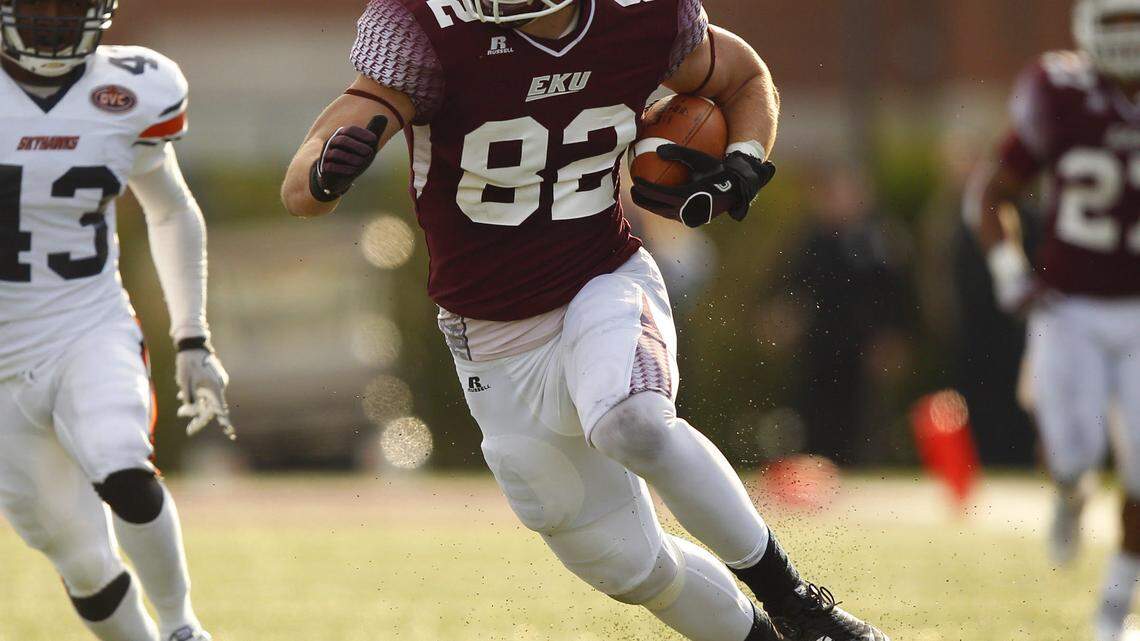 Former Eastern Kentucky University tight end Matt Lengel is trying to make the Cincinnati Bengals. (Photo by EKU Sports)