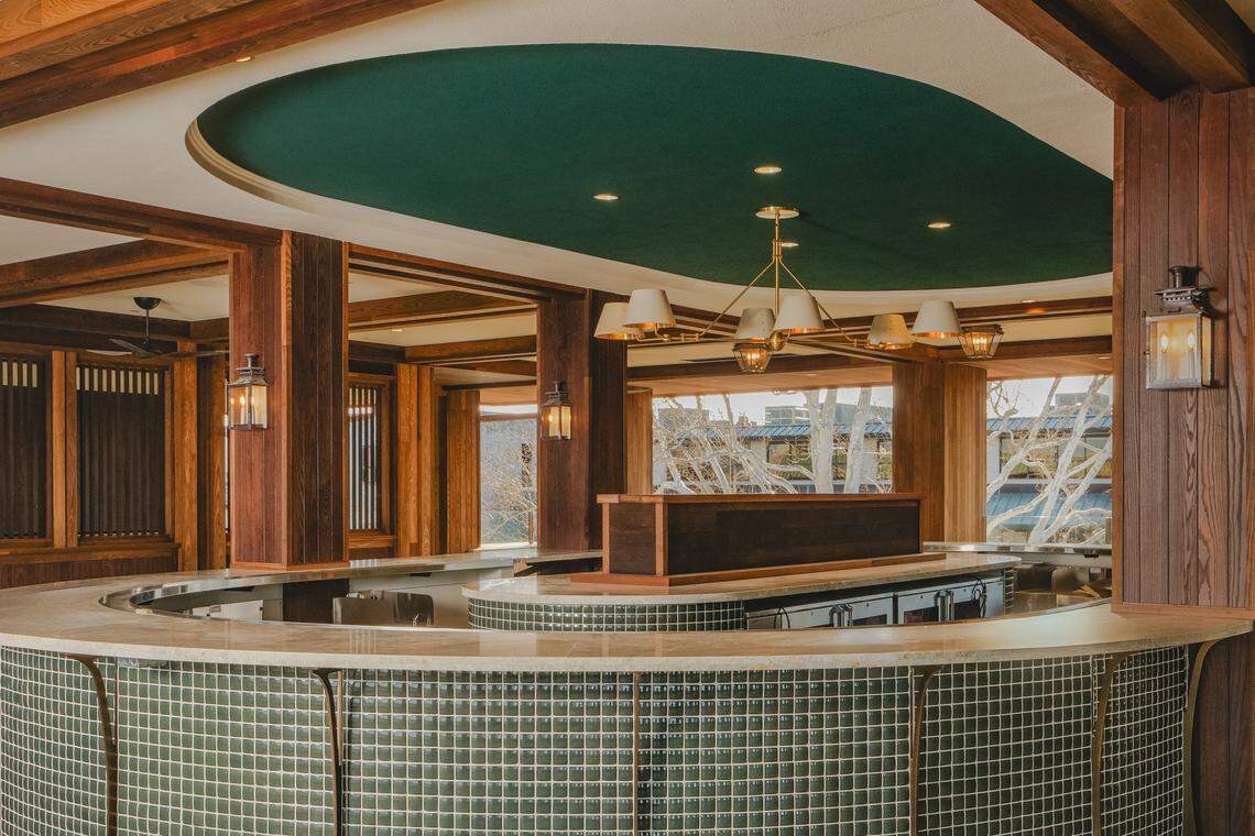 The Rooftop of the new Paddock Building, seen here, includes general admission dining and bar space but with reserved tables. Food and beverages purchased separately.