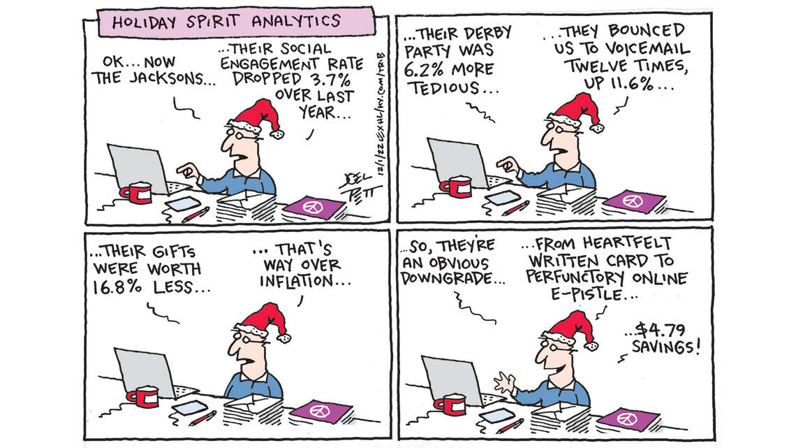 Joel Pett: Here comes that holiday spirit