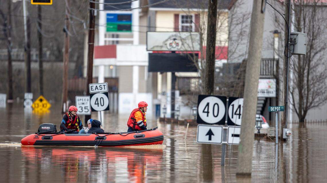 This photo by the Herald-Leader’s Ryan Hermens of flooding in Paintsville, Ky., won first place for a breaking news picture at the annual Kentucky Press Association awards.