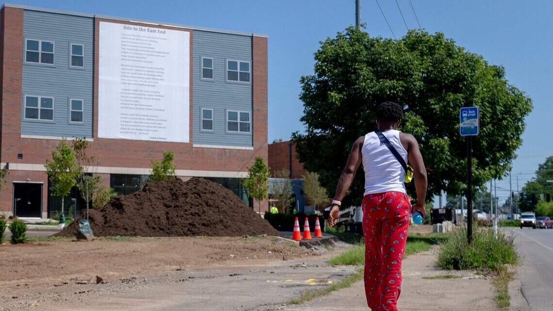 Lexington poet Frank X Walker says ‘I see you, East End’ with giant poem