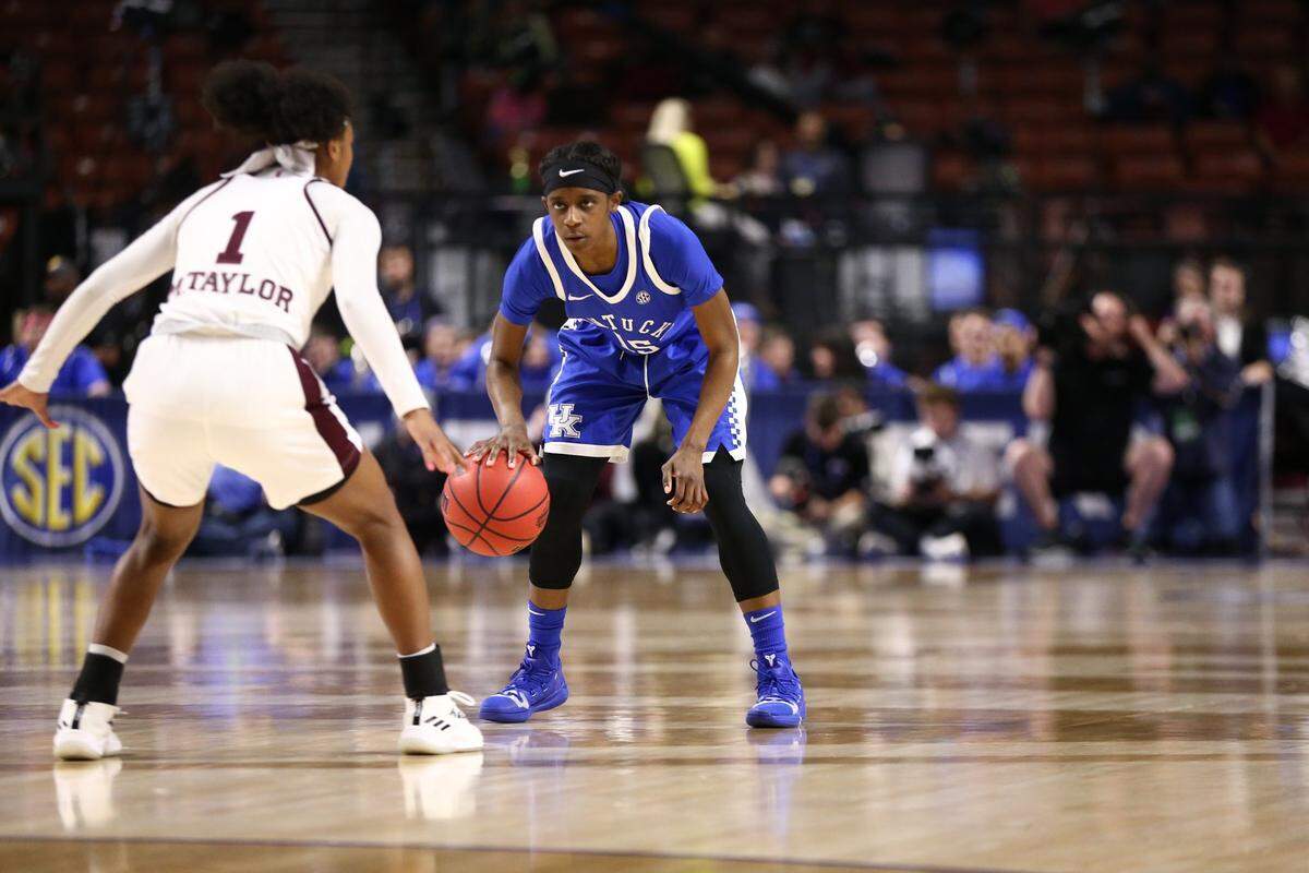 Kentucky guard Chasity Patterson is “such a great playmaker,” UK Coach Matthew Mitchell says. “And she’s worked hard to improve her defense.”