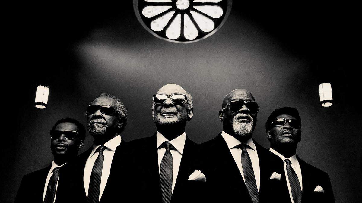 The Blind Boys of Alabama from left: Joey Williams, Ben Moore, Jimmy Carter, Eric “Ricky” McKinnie and Paul Beasley.