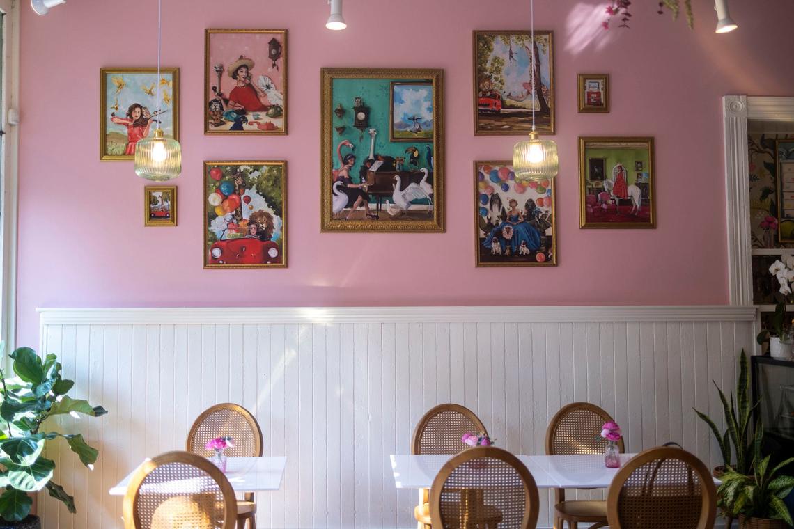 Lexington Tea and Brie has seating for about 28 so reservations are recommended but they will take walk-ins if there are seats available.