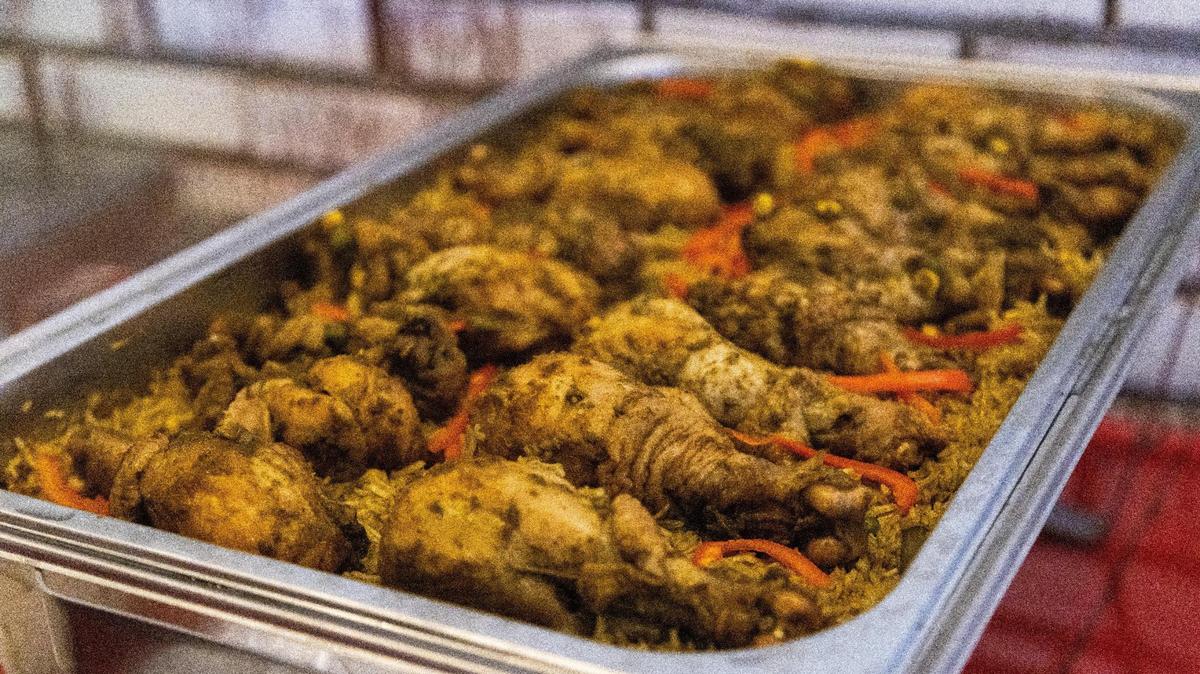 Arroz con pollo, a chicken dish served at Maty’s Peruvian Cuisine on Old Harrodsburg Road.