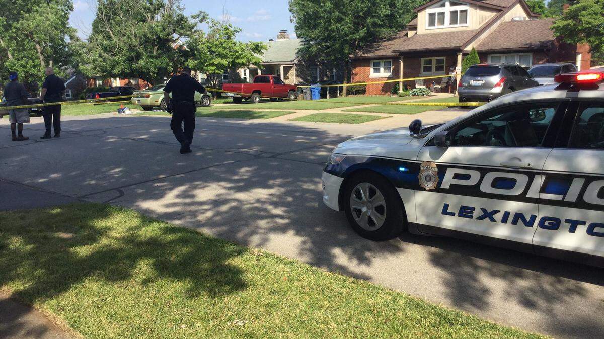 Lexington police investigate after a man was found Sunday night in the 100 block of St. Ann Drive with potentially life-threatening injuries consistent with a gunshot wound.