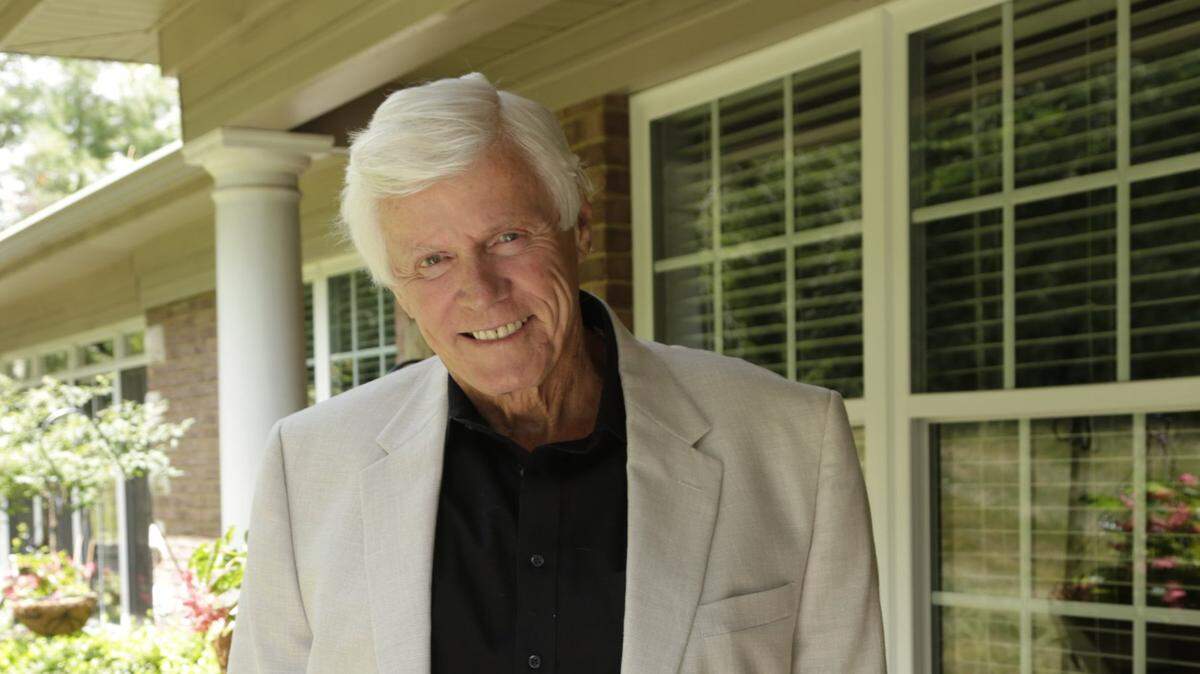 John Y. Brown Jr. at his home in Lexington, on Monday July 14, 2014. That year marked the 50th anniversary of Brown and his partner buying Kentucky Fried Chicken from Col. Harlan Sanders. Photo by Pablo Alcala | Staff