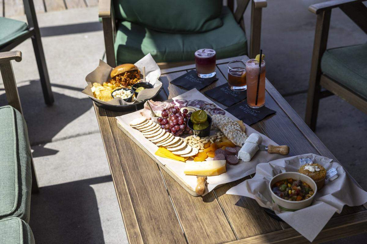 The Elkhorn Tavern offers patio and outdoor seating at its location in the Distillery District in Lexington, Ky., on Tuesday, Aug. 26, 2025. 