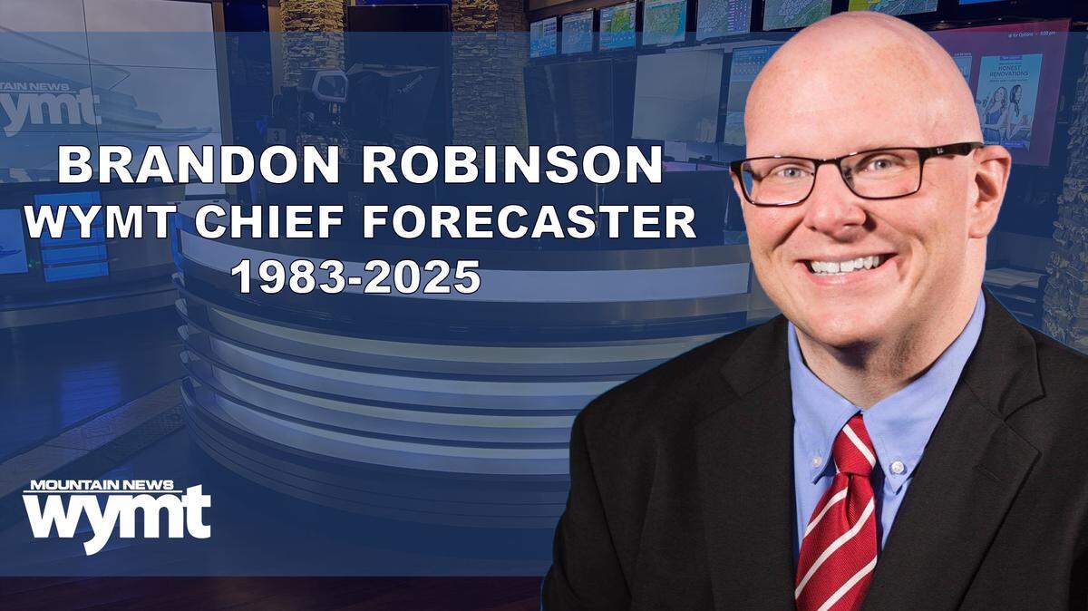Brandon Robinson, a longtime weather forecaster at WYMT in Eastern Kentucky, died Sunday, Aug. 31, 2025, at 42.