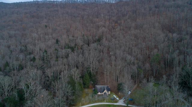 The Pine Mountain Settlement School chapel sits at the top of the property in Bledsoe, Ky., Sunday, Dec. 5, 2021