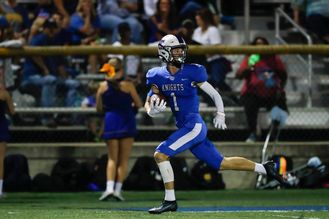 Max DeGraff of Lexington Catholic is the rare combination of speedy wide receiver and expert field goal kicker.