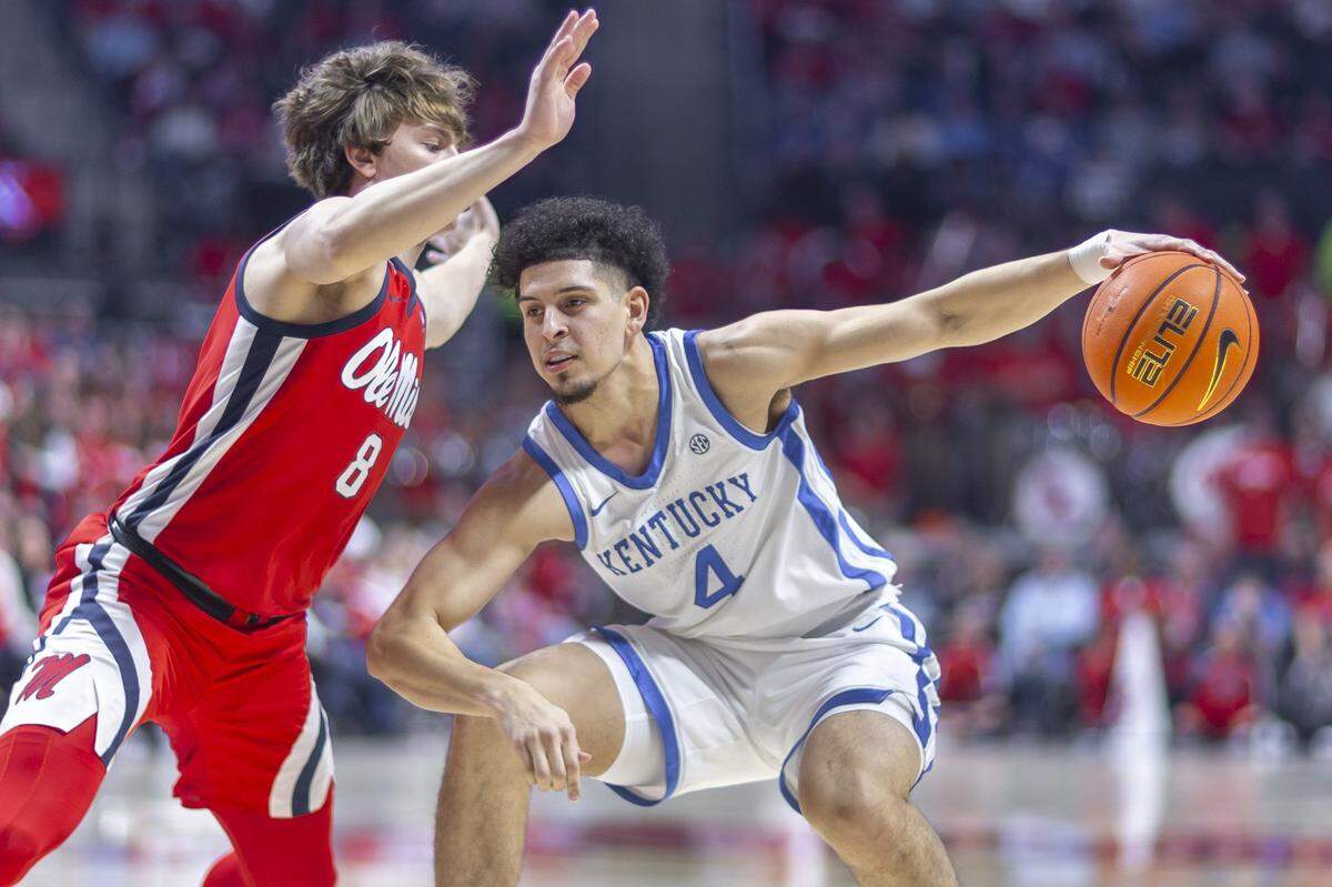 Kentucky guard Koby Brea and the Wildcats lost at Ole Miss last Tuesday night before returning to Rupp Arena with a win over South Carolina on Saturday.