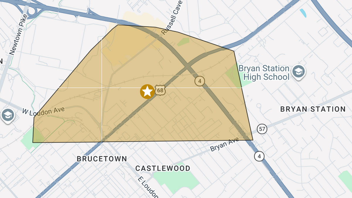 Hundreds of customers in northern Lexington are without power due to a large outage on May 28, 2026.