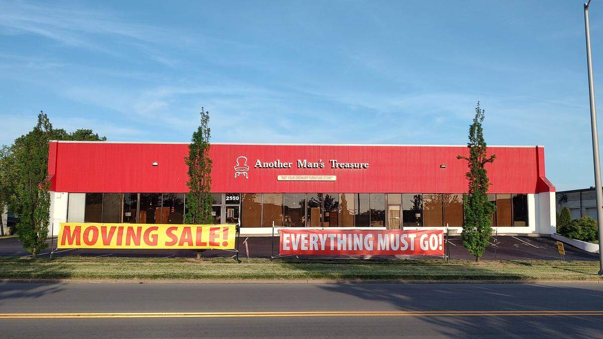 Another Man’s Treasure on Regency Road is closing as the company downsizes. The Another Man’s Treasure store on Third Street will remain open.