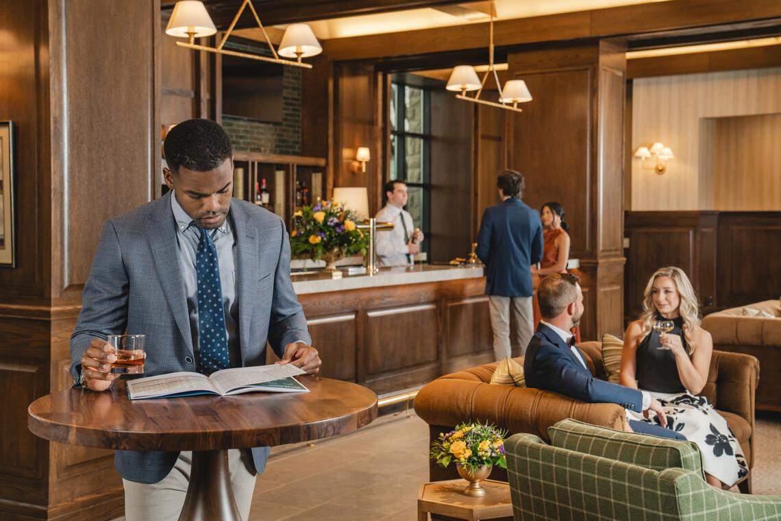 New hospitality options at Keeneland for the spring meet include the 1936 Room, seen here, which offers all-inclusive general admission with Paddock Lawn access.