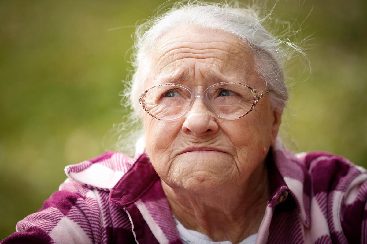 Mary Katherine Bowling remembers her husband, Billy James Bowling at the Hurricane Creek Mine Disaster Memorial in Hyden, Ky., Wednesday, Dec. 30, 2020. Bowling was 24-years-old and was one of 38 coal mines who were killed in the Hurricane Mine explosion one Dec. 30, 1970.