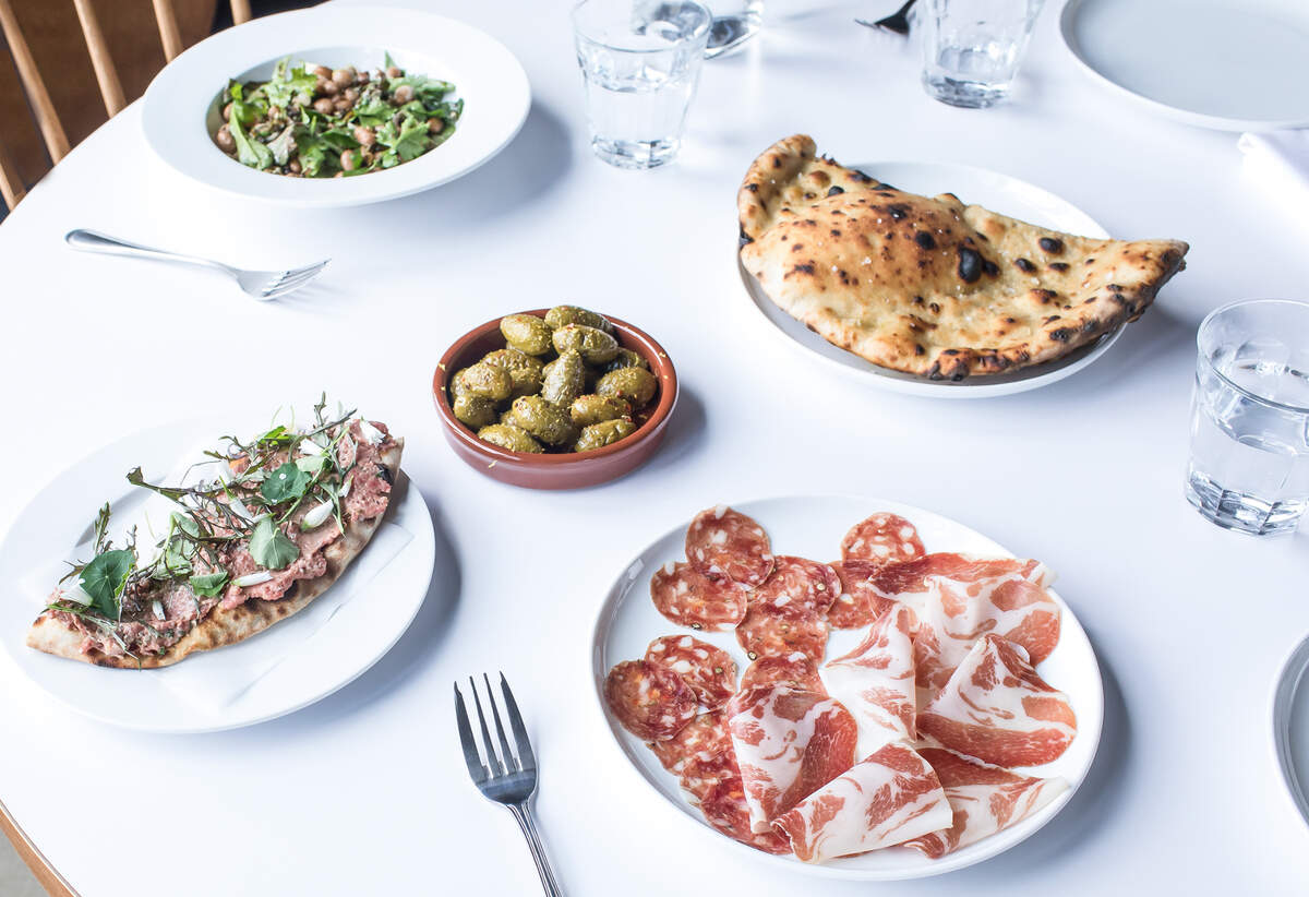 Folk serves pizza but with a twist, such as seasonal produce and sourdough crust.