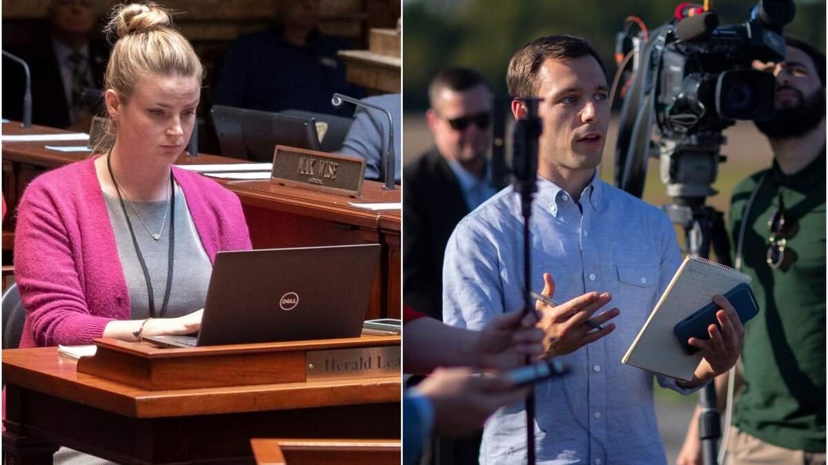 Frankfort Bureau Chief Tessa Duvall and Politics Reporter Austin Horn