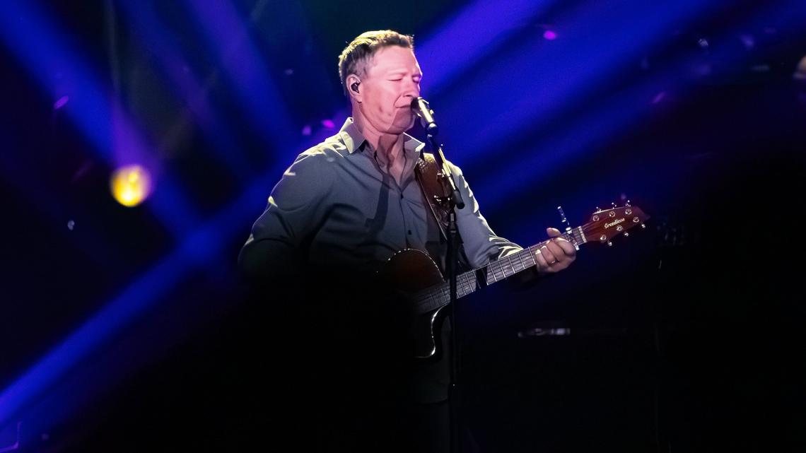 American country music artist Craig Morgan shares tunes his music during the Blake Shelton Friends and Heroes 2025 tour at Rupp Sports Arena on Feburary 27, 2025, in Lexington, Ky