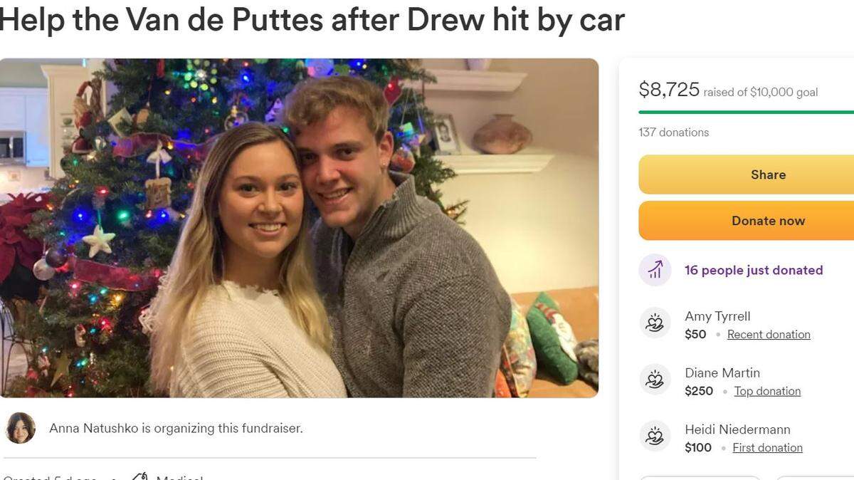 Drew Van de Putte, a University of Kentucky student, was seriously injured while riding a scooter near campus Jan. 10. A GoFundMe account has been set up to help his family.