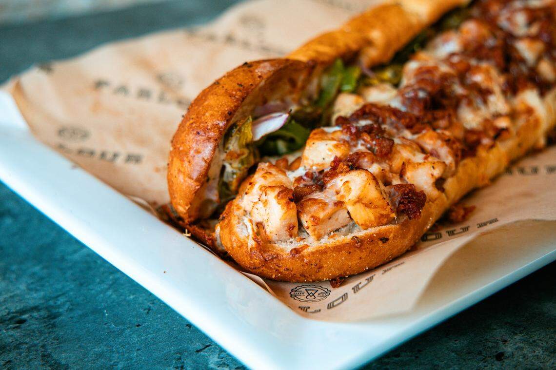 PARLOUR’s menu also has grinders like this chicken bacon ranch sandwich. The company plans to open three locations in Lexington, beginning in 2024.