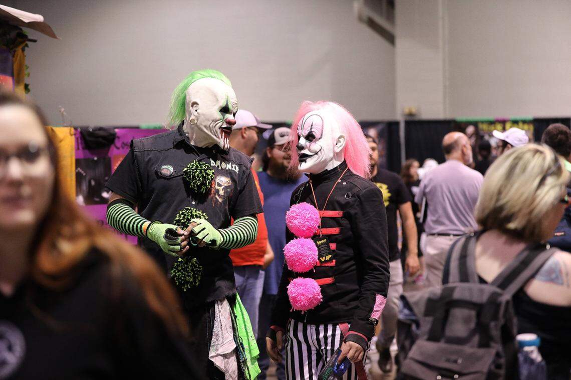 Costumed fans during Lexington Scarefest.