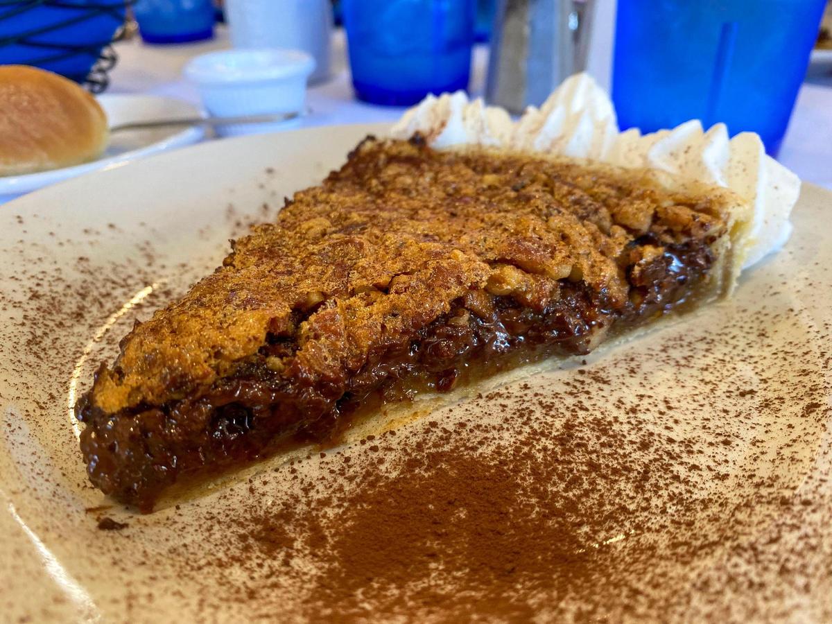 Chocolate pecan tart, Feb. 8, 2022 at The Lemon Tree, the University of Kentucky student-run restaurant on the UK campus. Takeout meals will come with a dessert.