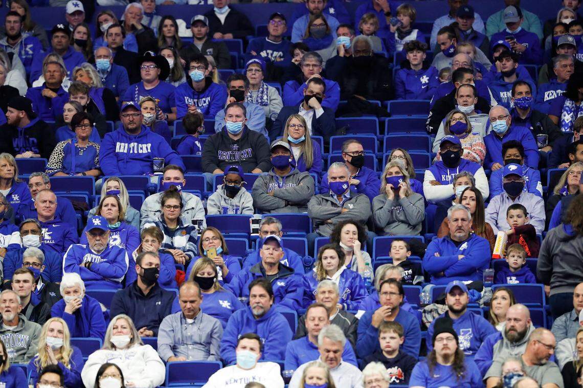 Several seats in the lower arena remained empty during Kentucky’s 86-61 win over Albany in Rupp Arena on Nov. 22.