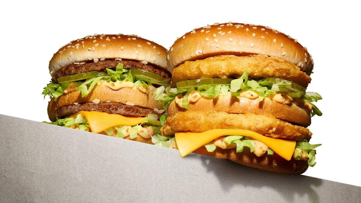 What’s the difference between the Chicken Big Mac and the original sandwich? Sub out the the two all-beef patties for two tempura battered chicken patties.