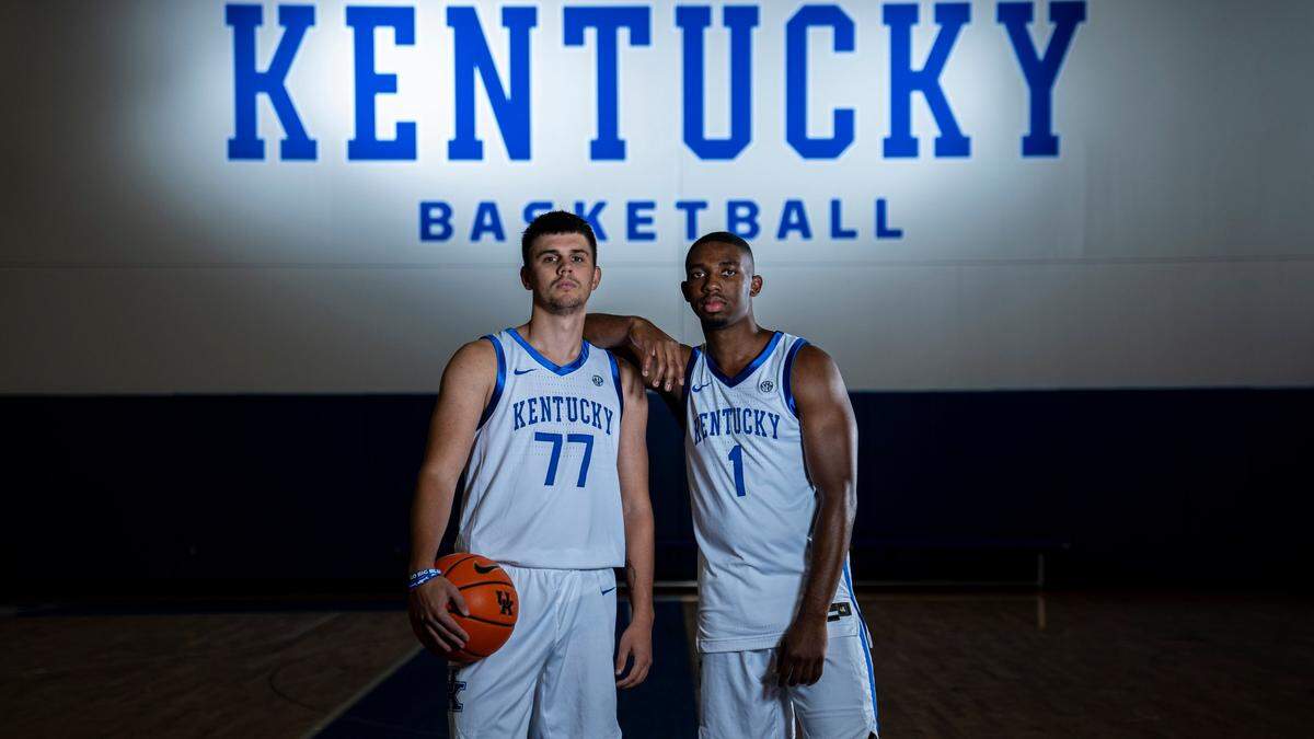 Kerr Kriisa, left, and Lamont Butler are formidable duo in the Kentucky backcourt this season, and their games are very different.