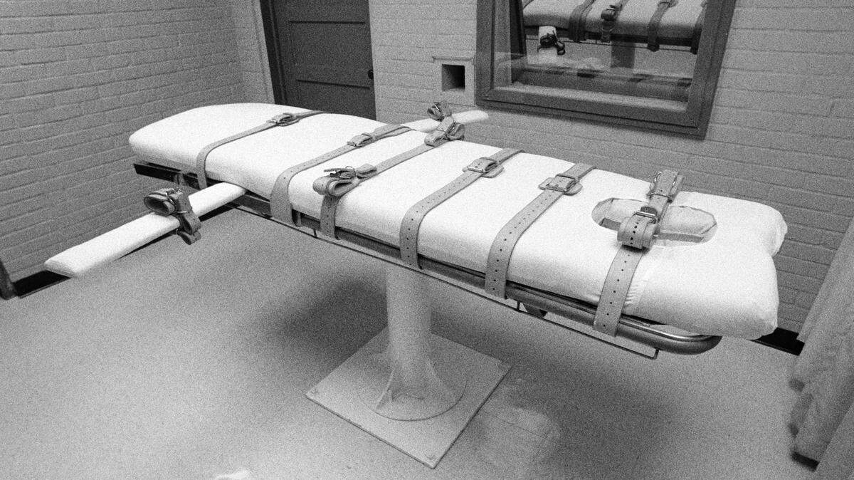 The Huntsville, Texas death chamber in 1997. Only eight states used the death penalty in 2023.