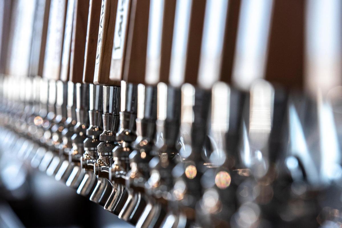 There are 40 beer taps at Goodwood Brewing’s Lexington location. The brewpub will open Dec. 14 for lunch and dinner.