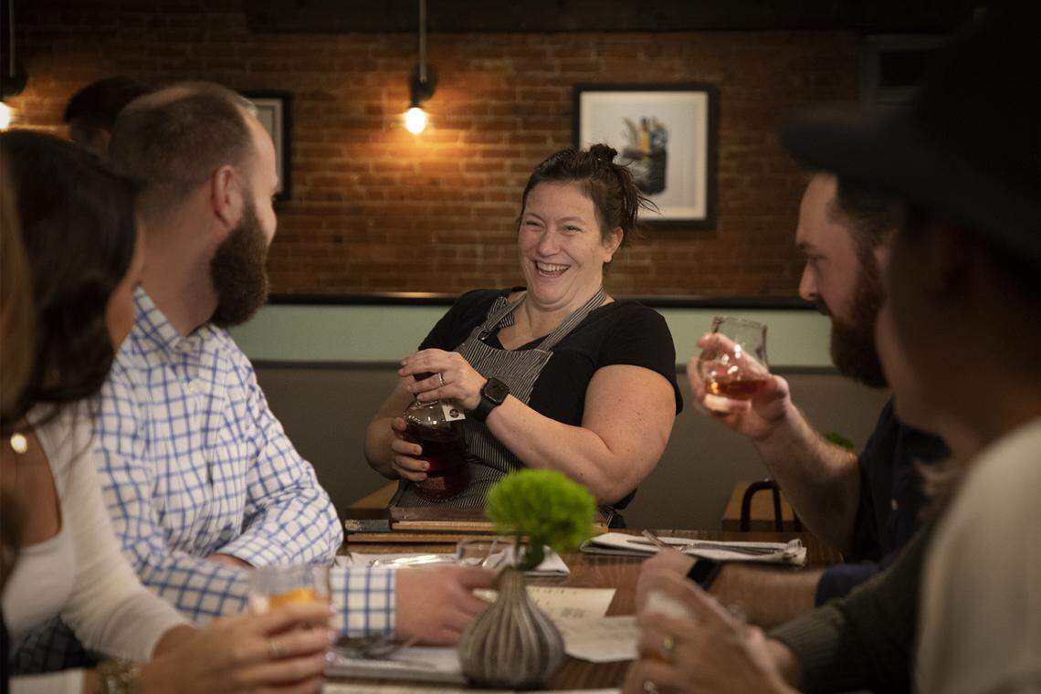 Chef Sara Bradley, who was the runner up on the season of “Top Chef” filmed in Kentucky, focuses on farm-to-table food on her menu.