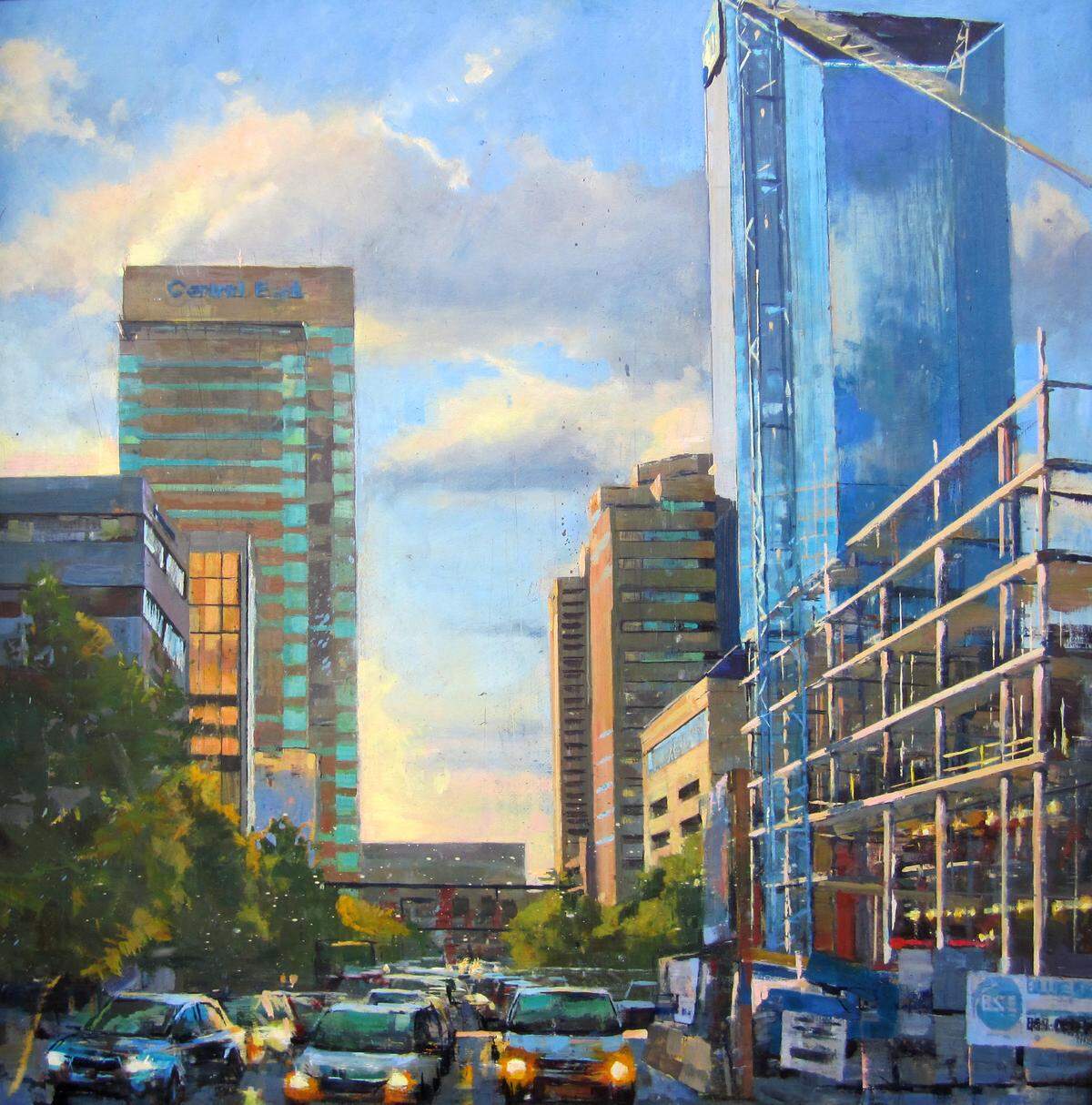 Mark Ratzlaff moved to Lexington last summer. His paintings have been praised.