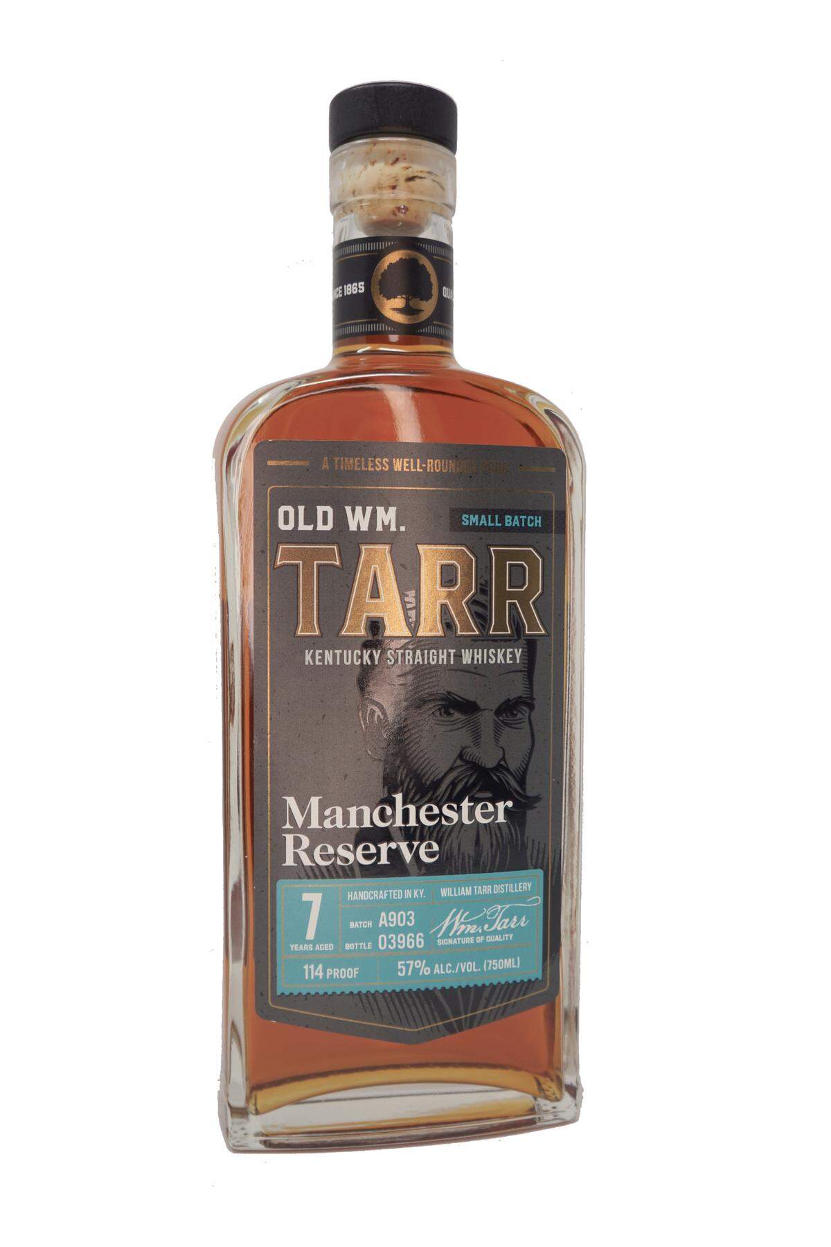 Old Wm. Tarr Manchester Reserve is the first release from the new Wm. Tarr Distillery in Lexington.