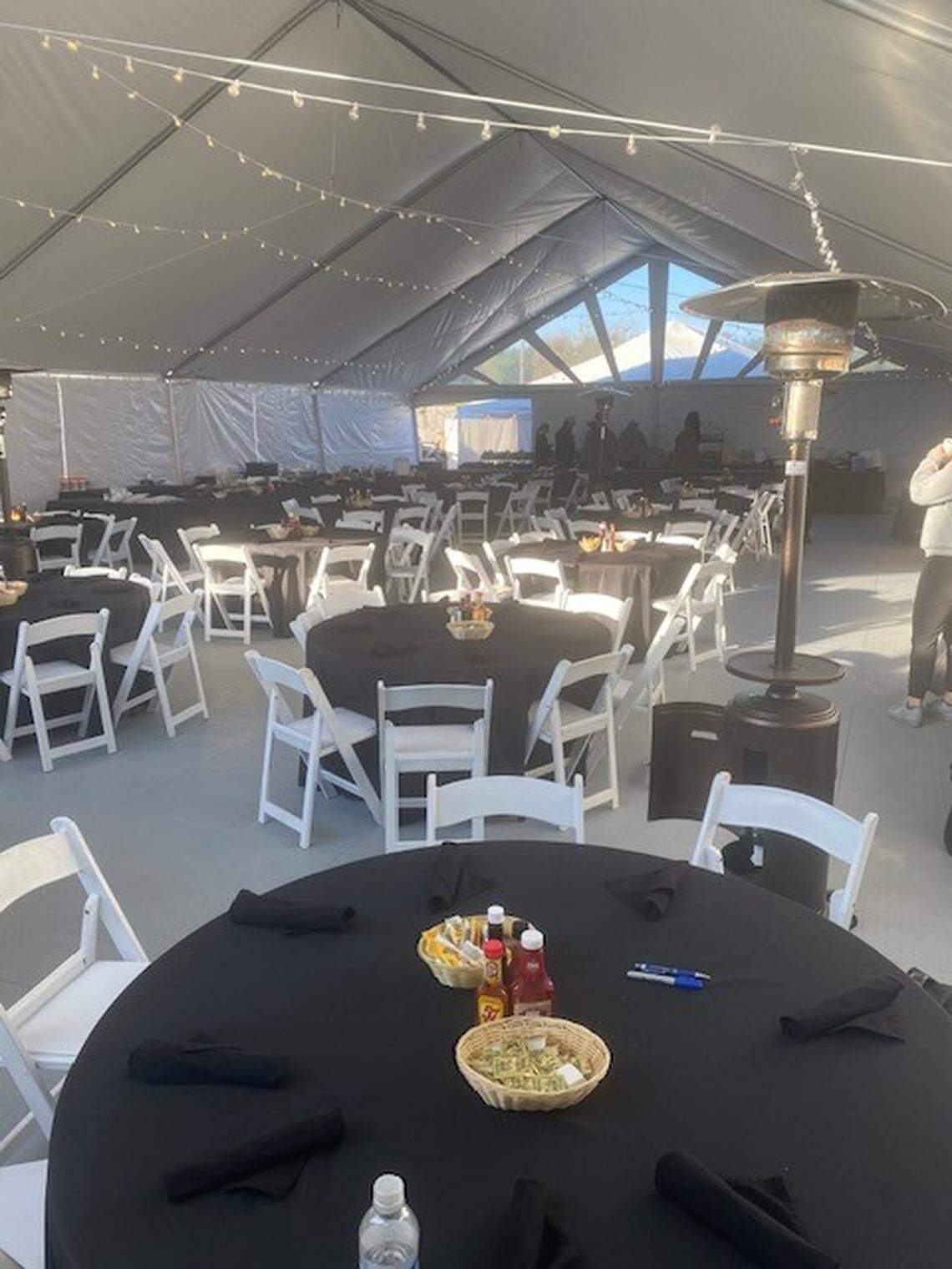 For Kentucky football’s 2023 game at Starkville against Mississippi State, UK’s director of football operations Josh Pruitt had a meeting center constructed next to the team’s hotel in Columbus, Mississippi.