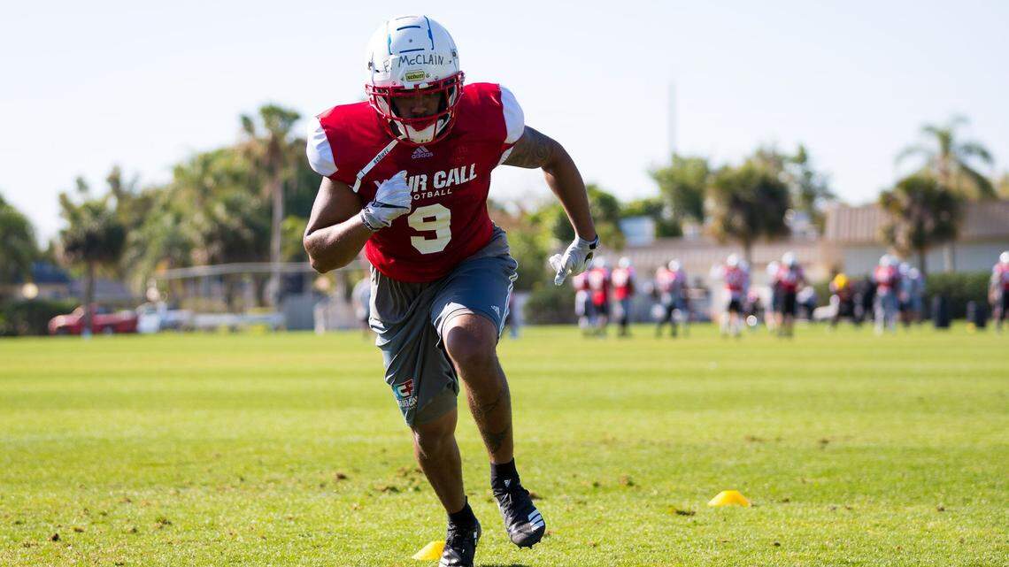 Defensive back Blake McClain is one of four ex-Kentucky Wildcats football players who will be playing Your Call Football, a new organization where fans call the plays in live games.