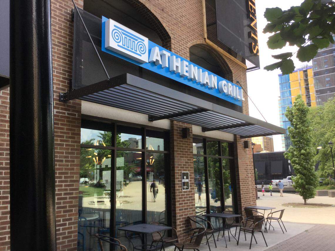 The new Athenian Grill location will open at Park Plaza Apartments on Tuesday. The restaurant will be open for lunch and dinner Monday through Saturday.