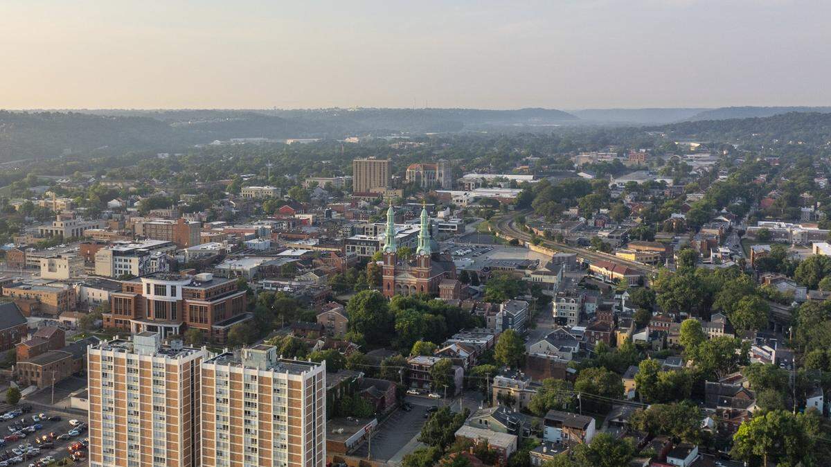 Downtown Covington, Ky., is seen in this July 14, 2024, photo. HGTV recently selected Covington’s downtown as one of the 40 most charming in the U.S.