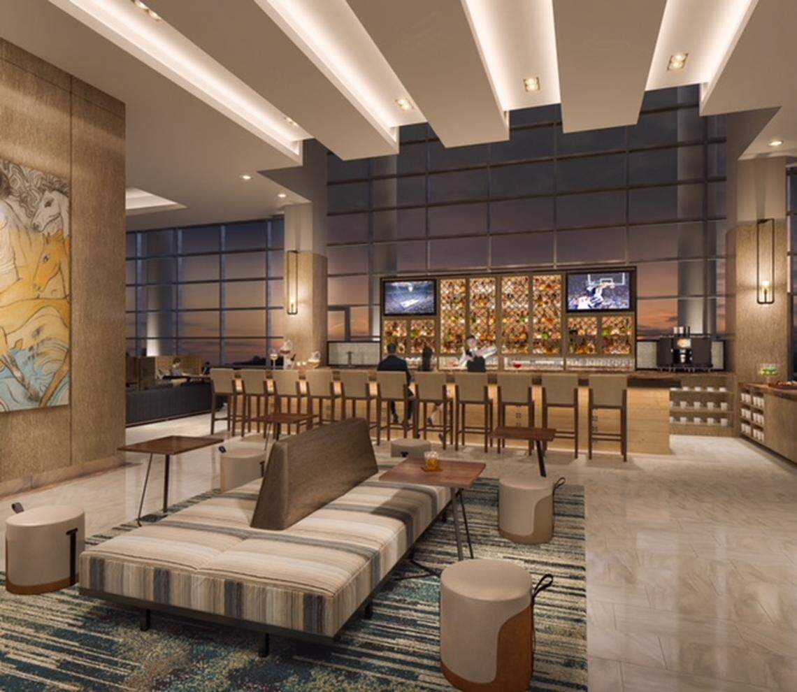 The Lexington City Center Marriott and Residence Inn will share the Greatroom restaurant with a destination bar in the lobby, according to a news release, “a stylish hub of the hotel that serves as a great social gathering place for both day and night. “