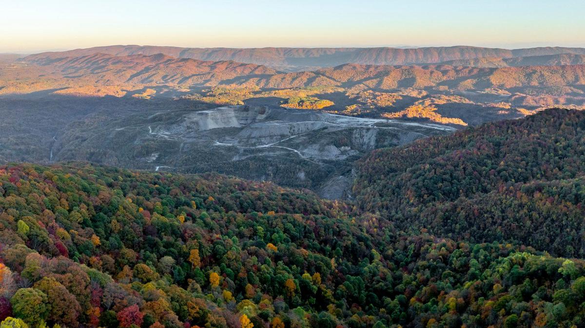 Looney Ridge, a surface mine, is visible from Black Mountain in Harlan County, Ky., May 5, 2024. The county’s judge-executive, and another in Eastern Kentucky, have already announced they won’t seek re-election next year.