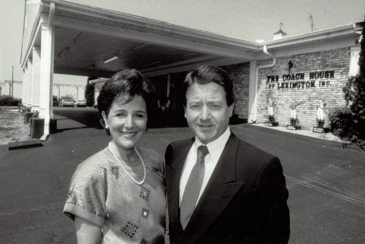 Elizabeth and Sam Nelson, then-0owners of The Coach House in July 1990.