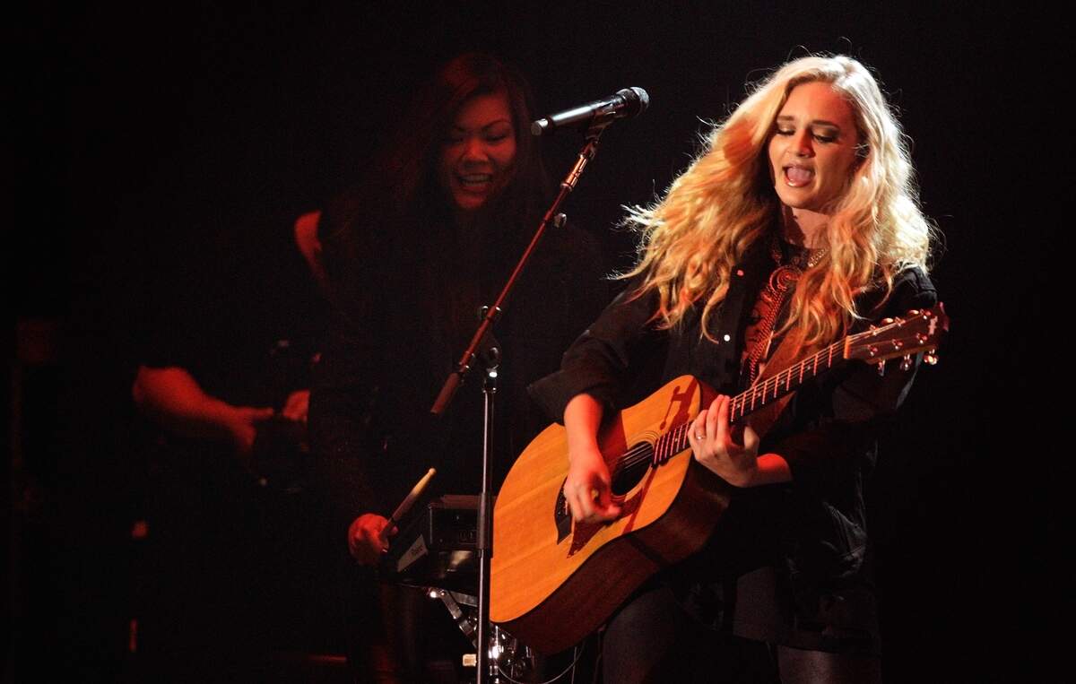 Hollyn performs at the 47th Annual GMA Dove Awards at Lipscomb University on Tuesday, Oct. 11, 2016, in Nashville, Tenn. (Photo by Wade Payne/Invision/AP)
