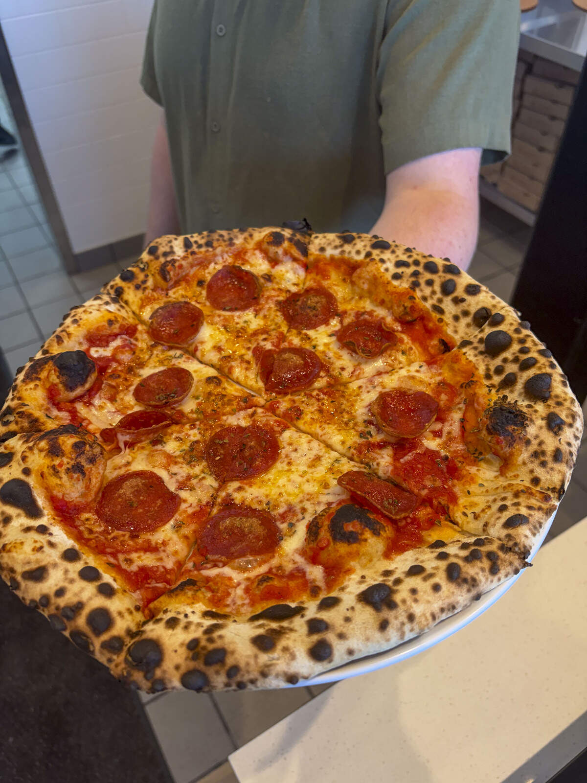 Smashing Tomato’s menu includes 15 different wood-fired Neapolitan pizzas made with fresh ingredients.