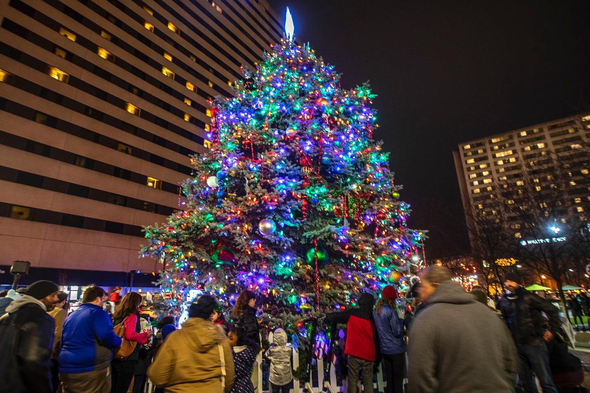 Lexington’s tree lighting festival will be by Zoom this year on Nov. 29 at 6 p.m. And the Triangle Park skating rink is back, too. Masks are required.