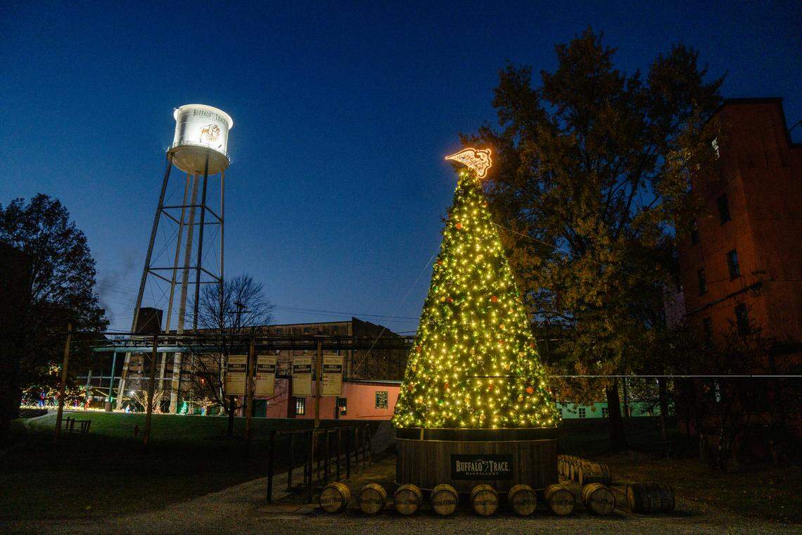 Spirited Nights at Buffalo Trace Distillery begins Dec. 4 and the lights will stay up all month.