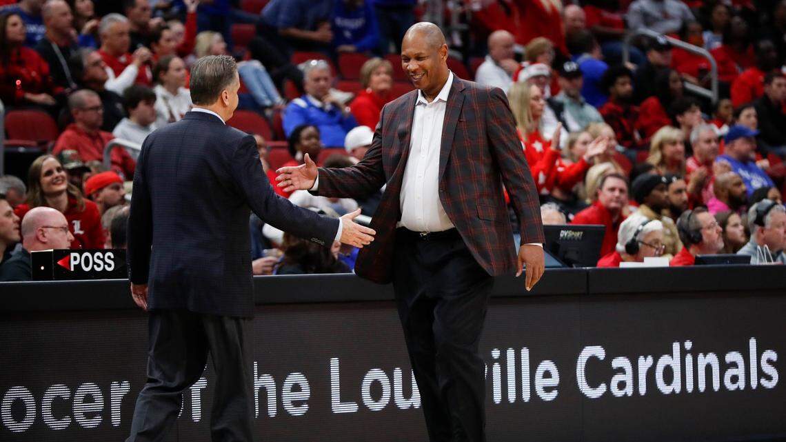 At the end of an odd rivalry night, the UK coach goes to bat for the U of L coach